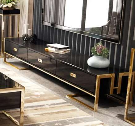 Modern Living Room TV Stand - with Drawers image 5