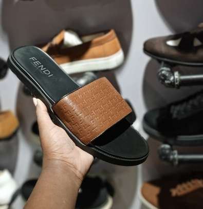 Legitimate geniune leather unisex designer sandals image 1
