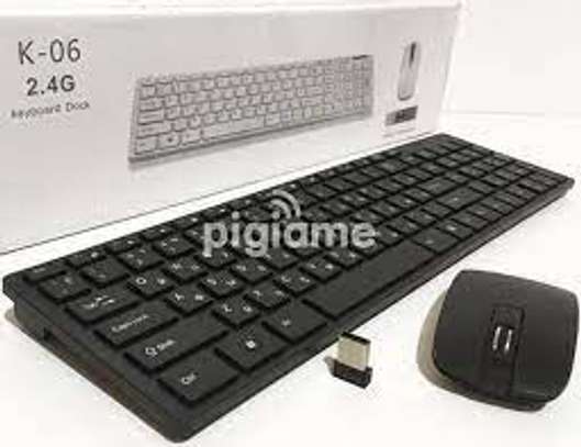 K-06 Wireless Keyboard And Mouse. image 1