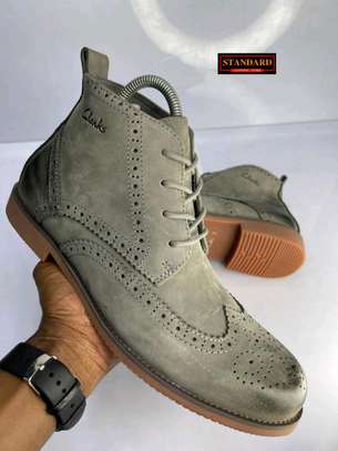 Grey Leather Boot image 1