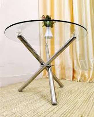 Round Clear Glass Coffee Table image 8