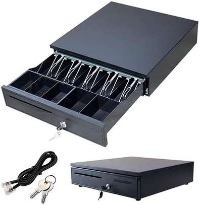 cash drawer with 5 slots of notes and 5 slots of coins. image 1