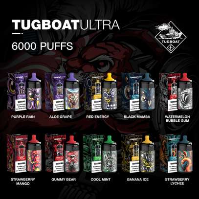TUGBOAT ULTRA 6000 Puffs Rechargeable Vape Red Energy image 4