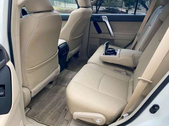 Toyota Land cruiser prado TX White color fully loaded 2020 image 8