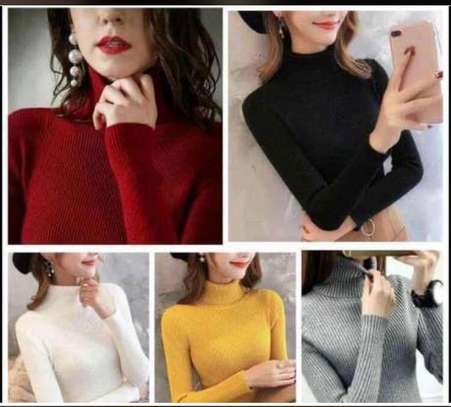 Fullneck sweater tops ladies image 2