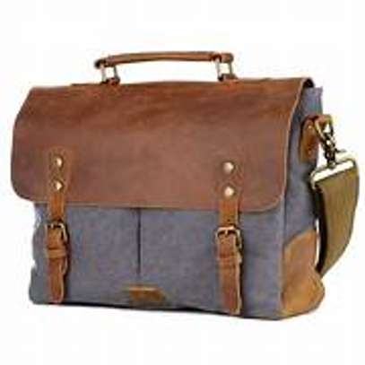 Capital Canvas & leather handbag image 1