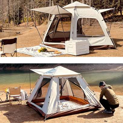 5-8 people Automatic camping  tent 4 sides image 3
