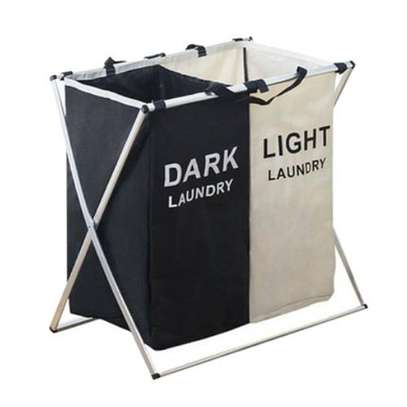 Dark And Light Laundry Basket image 1