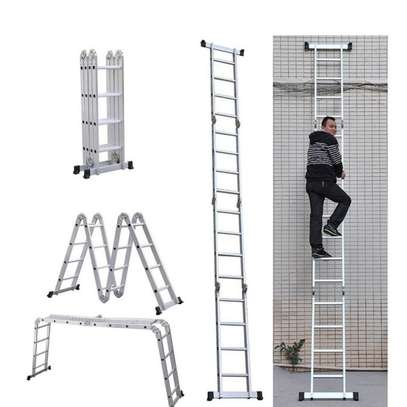 5.7M Aluminium Folding Ladder Multi Purpose image 1