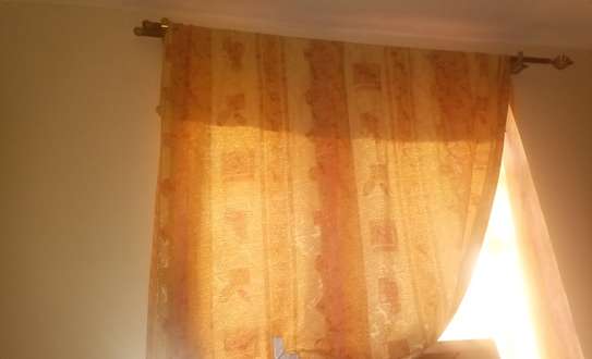 Quality floral yellowish Curtains image 1
