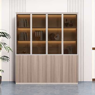 File Cabinet: 3-Door Modern Luxury MDF Board File Cabinet image 4