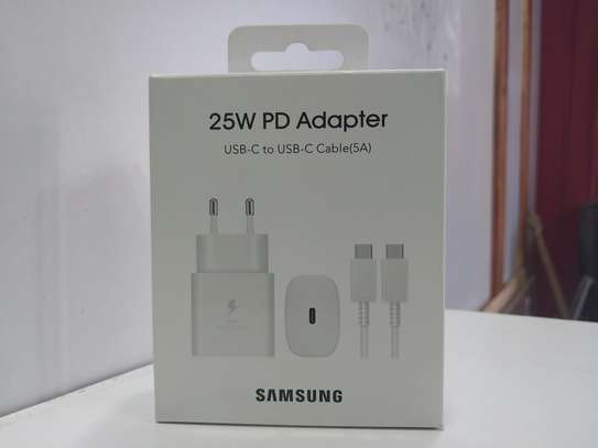 Samsung 25W Power Adapter With USB Type C To USB Type C Cabl image 2