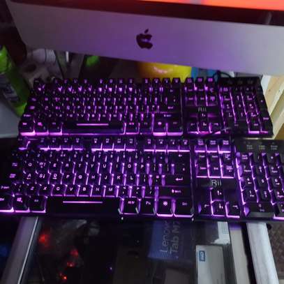 RII RK100+ Backlit Gaming Keyboard,Rainbow LED Mechanical image 7