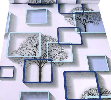 blue 3d self adhesive wallpaper image 1