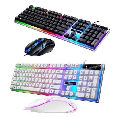Backlit Waterproof Mechanical Gaming Keyboard Set USB image 1