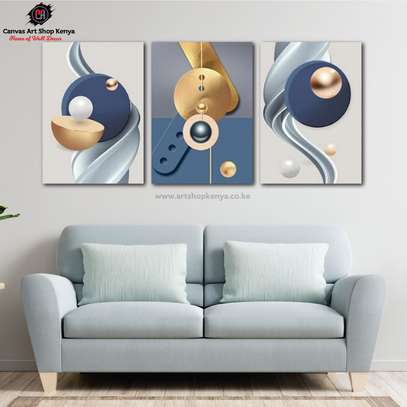 Navy blue with Gold Wall Decor image 1