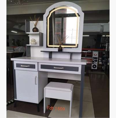 Vanity Dressing Table, Mirror & Stool, Compact & Chic image 5