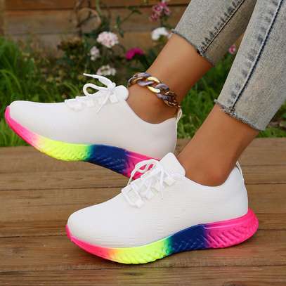 *Rainbow  sneakers Restocked🥳🥳 Size 37-42  Normal fitting image 5