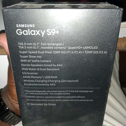 Samsung S9 plus 64gb 6gb ram, new Sealed image 2