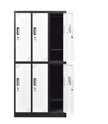 Office Cabinet:  6-Locker Modern Secure Cabinet image 2