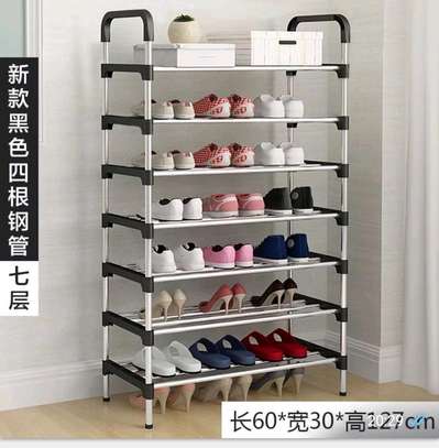 7 tier adjustable shoe rack image 3
