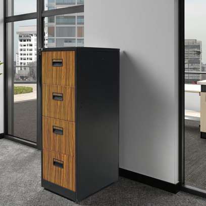 Office Cabinet: Heavy Duty Steel 4-Layer Cabinet image 1