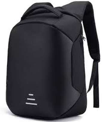 specious black back pack with usb charging cable image 1