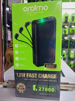 Oraimo Traveler Link 27 27000mah 12W Power Bank With Cables image 3
