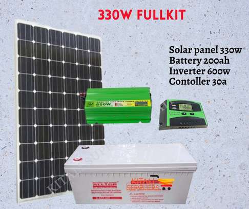 330w solar fullkit with 200ah alltops battery image 1