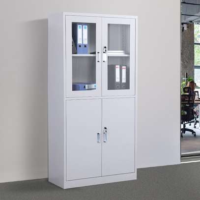 Steel & Glass Door Office Cabinet image 11