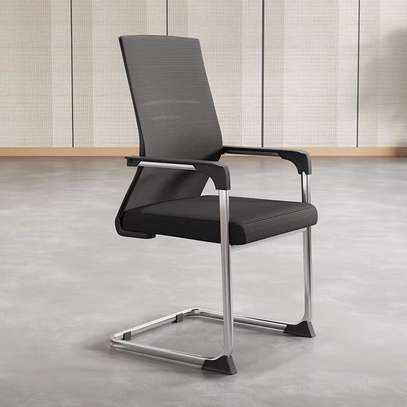 Mesh Cantilever Visitors office bow chair image 2