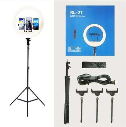 Generic 22 Inch 60W Ring Light With 7FT Heavy Tripod Stand image 2