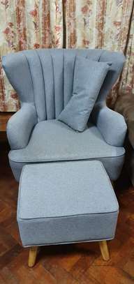 Sofa with stool image 1