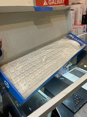 Wireless Keyboard & Mouse Color White HP CS10 image 1