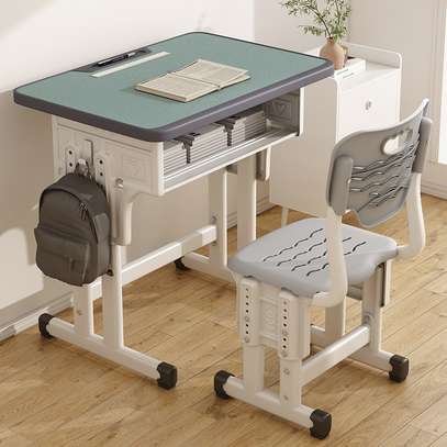 Adjustable Height Kids Homework Desk and Chair image 6