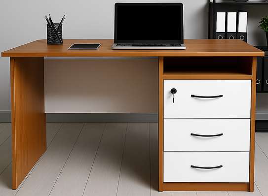 Office Desk: 1200mm Modern Desk with Storage image 3