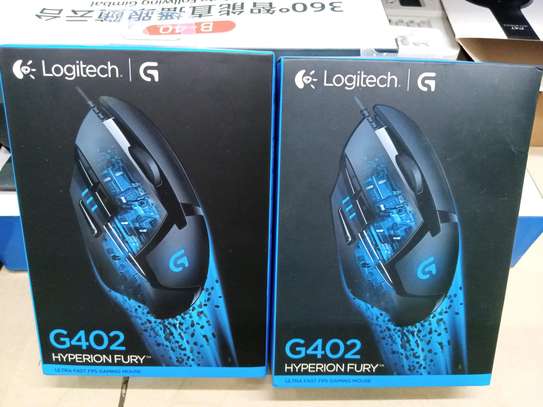 Logitech G402 Optical Gaming Mouse Hyperion Fury USB 8 Buttons image 1