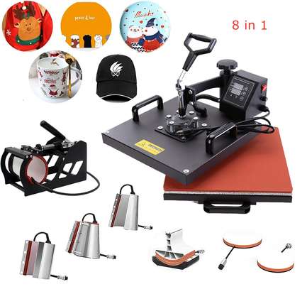 Combo 8 In 1 Multi-function Sublimation Heat Press Machine image 3