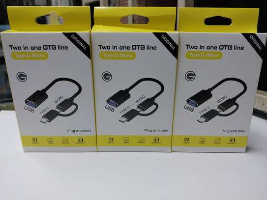 2 In 1 USB 3.0 OTG Adapter Cable Type-C Micro-USB image 3