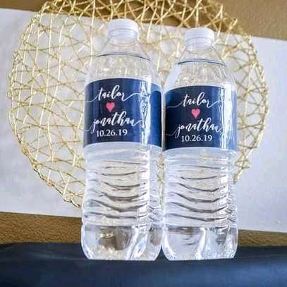 Wedding water bottle branding image 1
