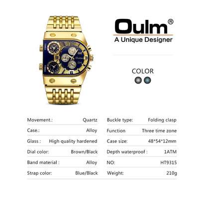 Oulm men military watch image 3