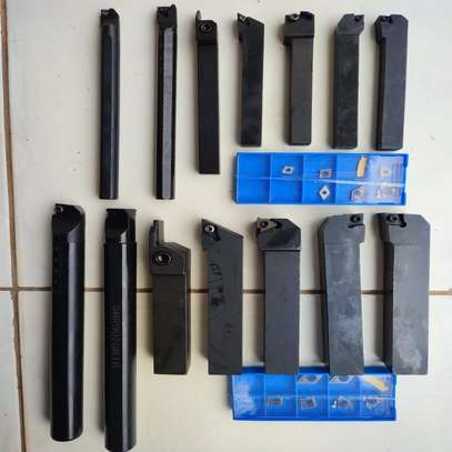 7PCS LATHE CUTTING TOOLS,SHANK,INSERTS AND HOLDERS FOR SALE! image 3