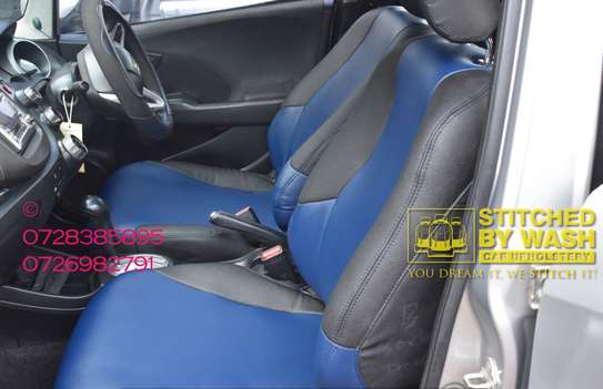 Honda fit seat covers and door panels upholstery image 8