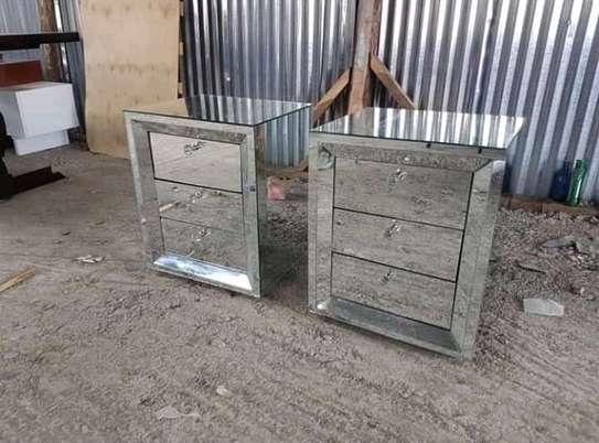 Double/duo adhessive mirror-sheet Bedside drawers image 5