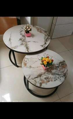 Imported morden marble Nesting coffee table image 2