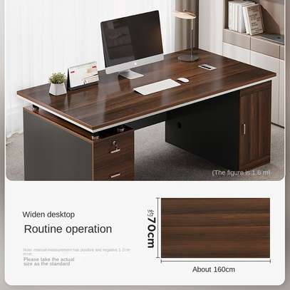 1.4M Modern Luxury Rectangular Home Office Desk image 4