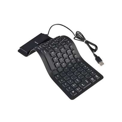 Wired Flexible Computer / Laptop Usb Keyboard virtualized image 1