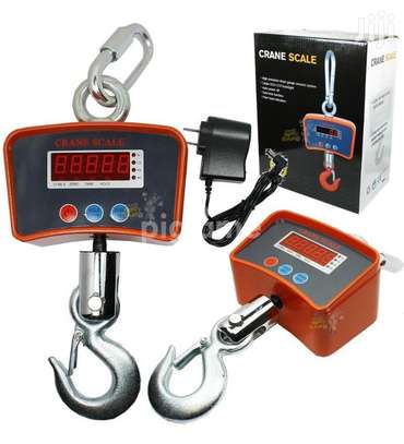 Heavy Duty 500kg/0.5kg Digital Hanging Scale Portable Industrial Crane Scale LCD image 1