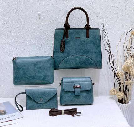 Blue fashion designer handbags image 1