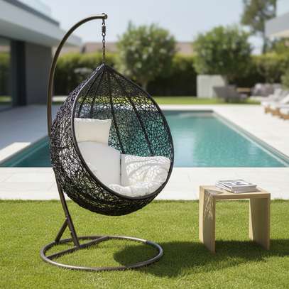 Outdoor Furniture; Black Outdoor Home Swing in Ikonge image 2